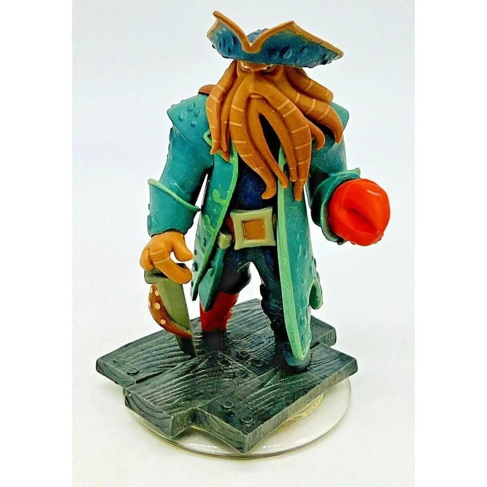 Disney Infinity Pirates of Caribbean Jack Sparrow Captain Davy Jones Lot of 2‎